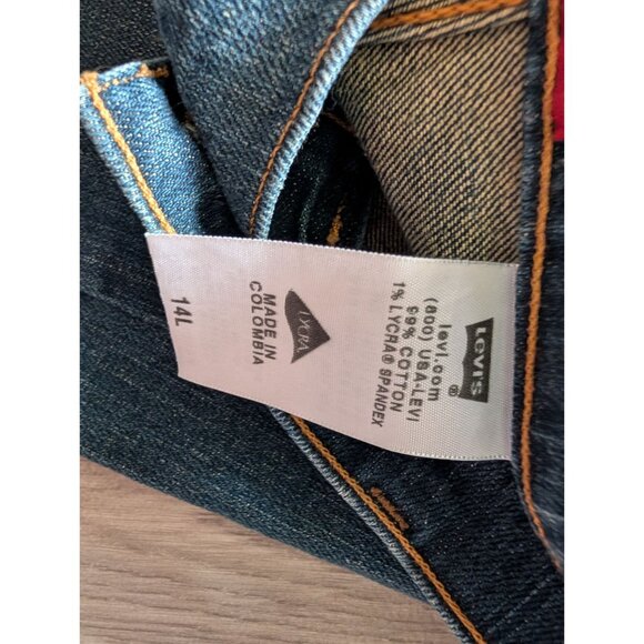 Levis Womens Boot Cut 515 Jeans Size 14L Medium Blue Denim Classic Fit - Picture 7 of 7